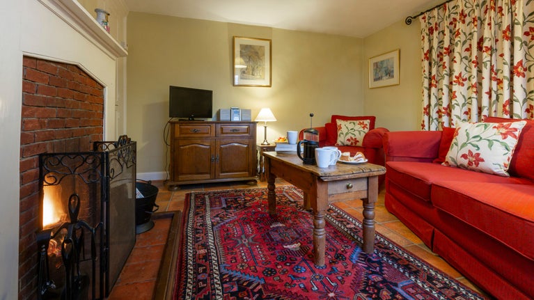 The sitting room at Hanbury Lodge, Worcestershire